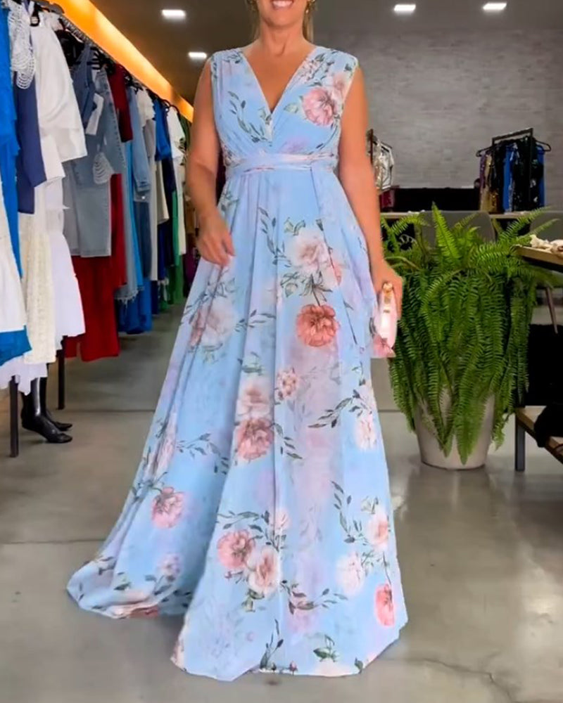 Maison valmont™ | robe florale ciel d’été