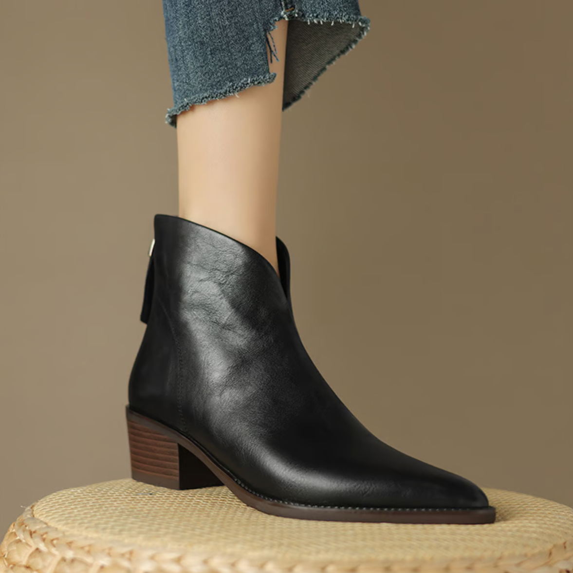 Maison Valmont™ | Bottines Luxe à Talon Bas