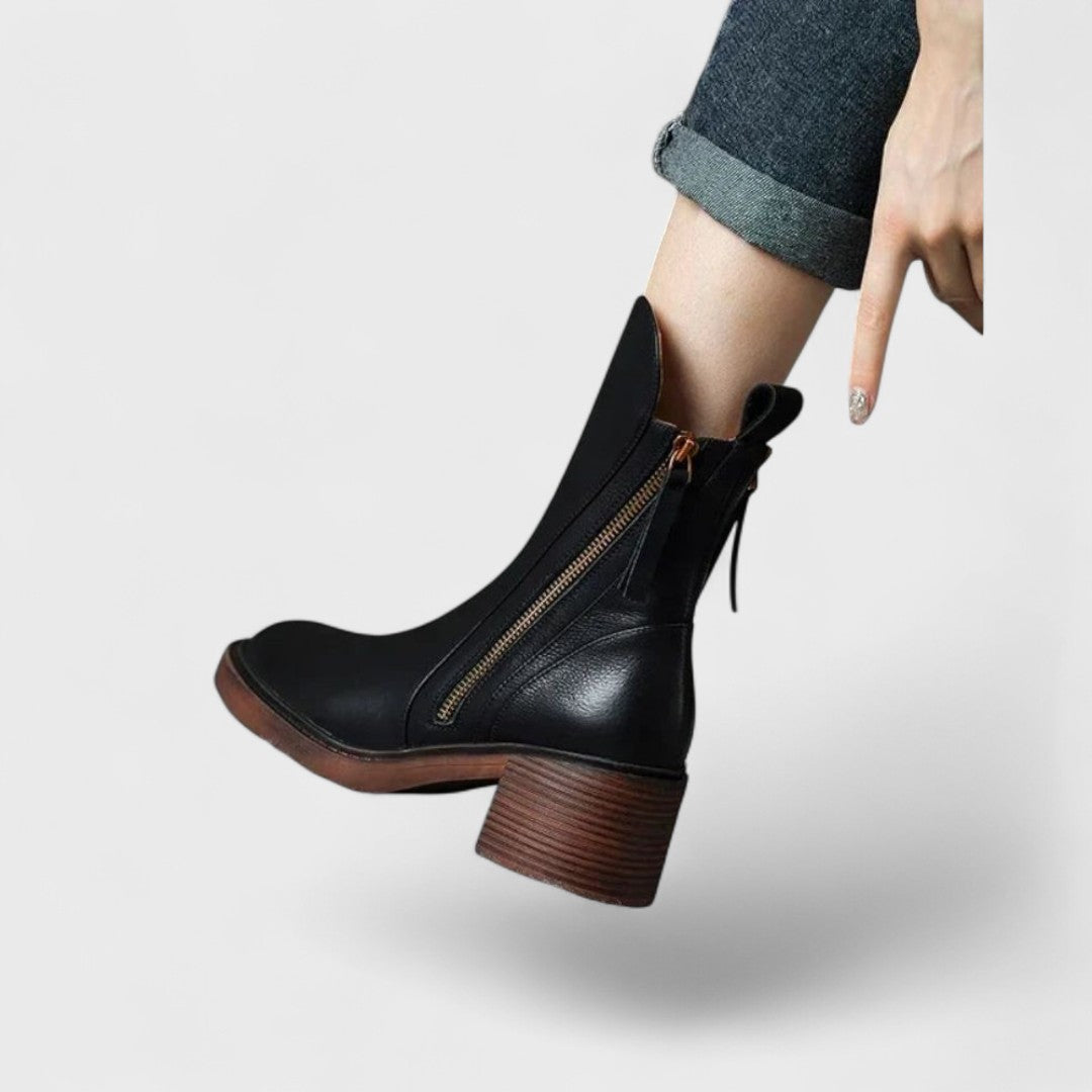 Maison Valmont™ | Bottines Élégantes en Cuir