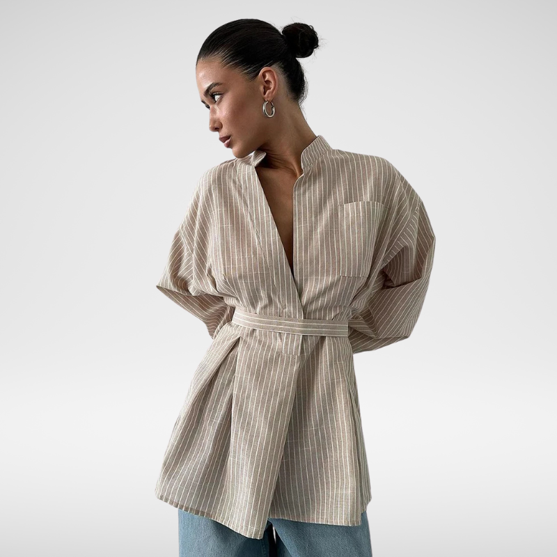 Maison valmont™ | chemisier élégance linéaire