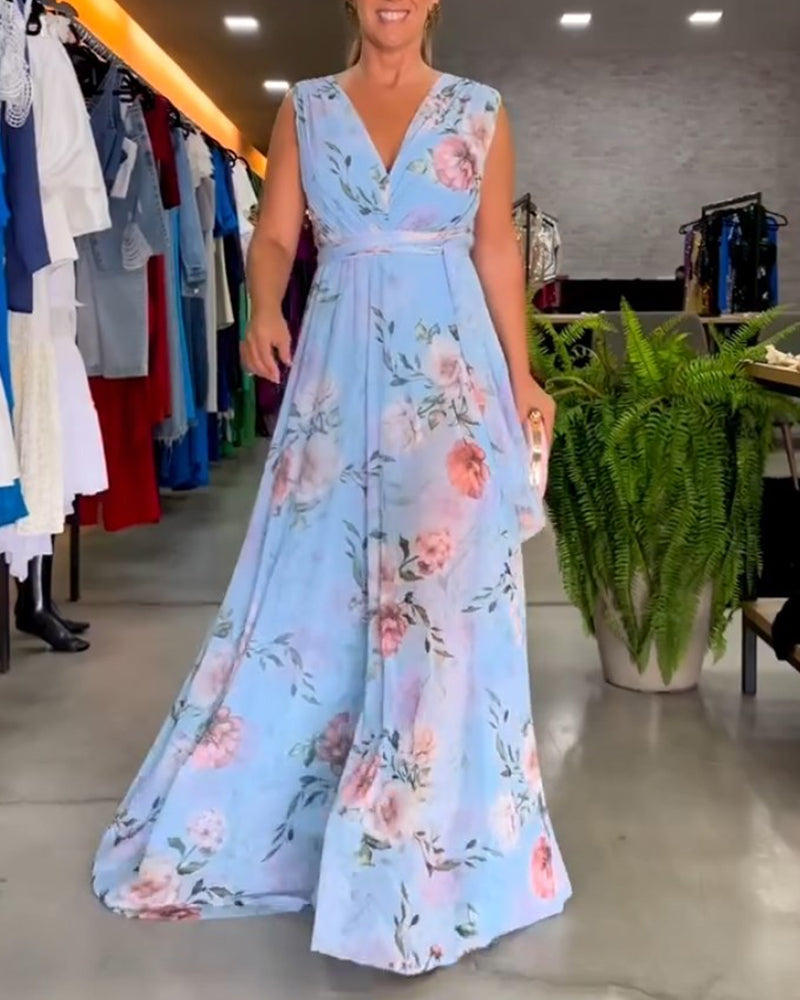 Maison valmont™ | robe florale ciel d’été