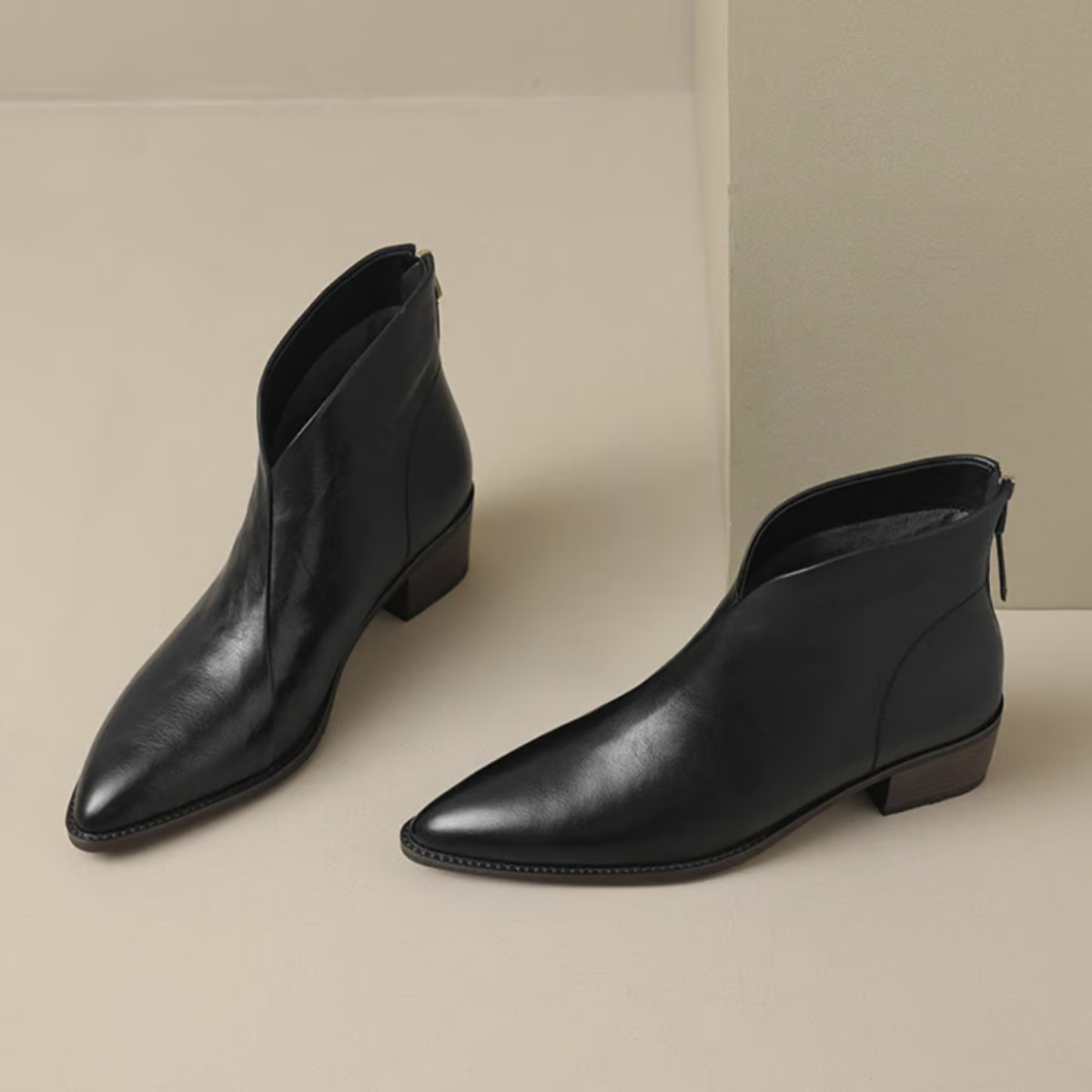 Maison Valmont™ | Bottines Luxe à Talon Bas