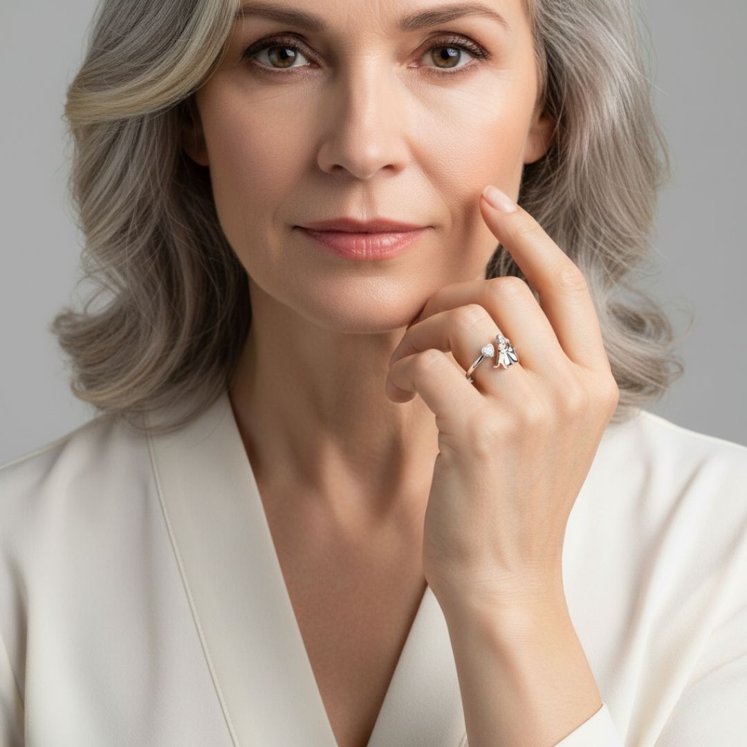 Maison Valmont™ | Bague Icône Chien (Rose)