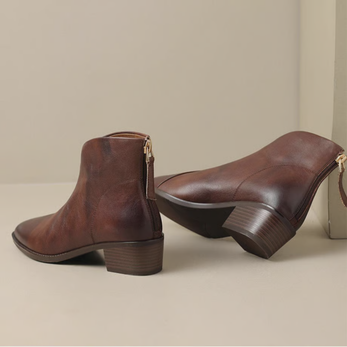 Maison Valmont™ | Bottines Luxe à Talon Bas