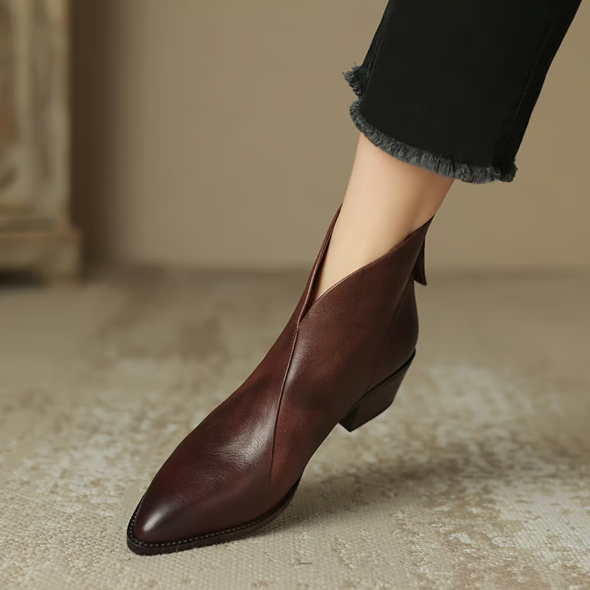 Maison Valmont™ | Bottines Luxe à Talon Bas