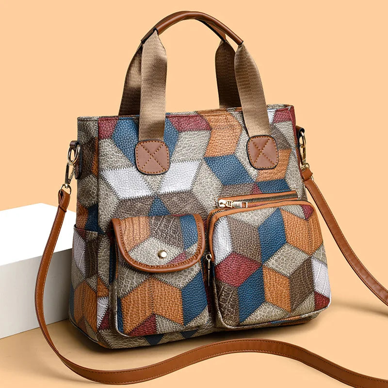 Maison Valmont™ | Sac Cuir Mosaïque Classique