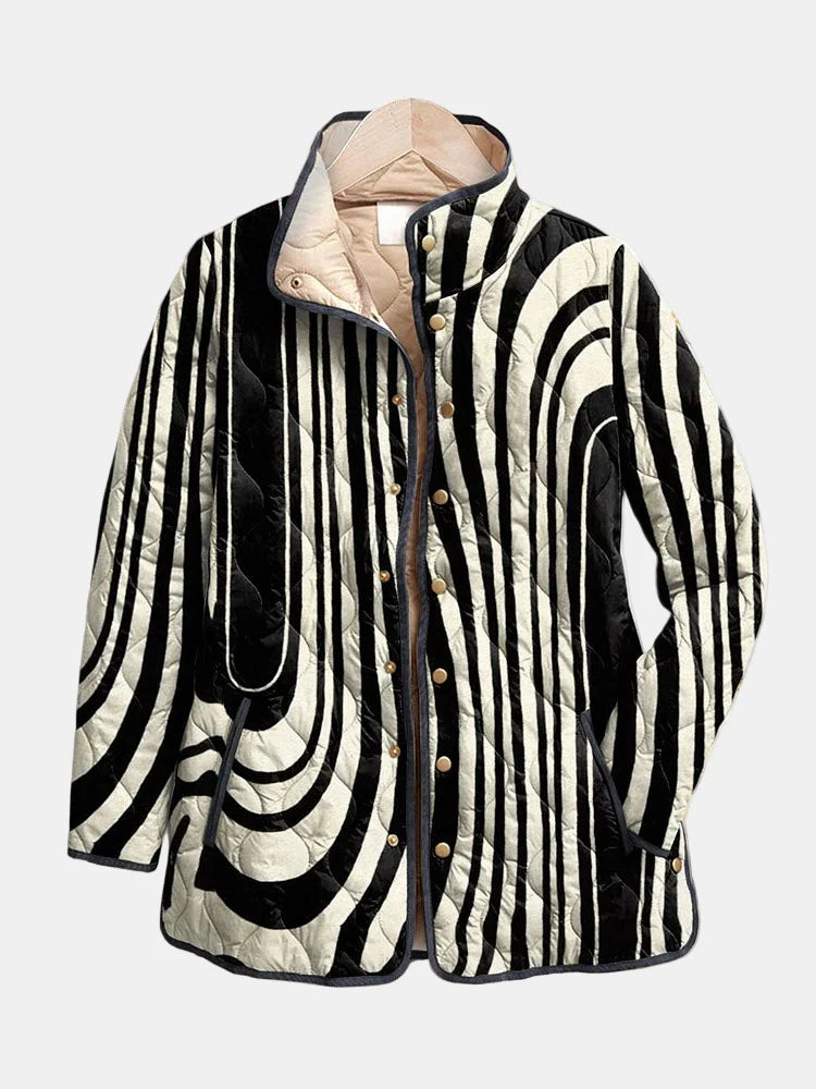 Maison Valmont™ | Veste Matelassée Géométrique Moderne