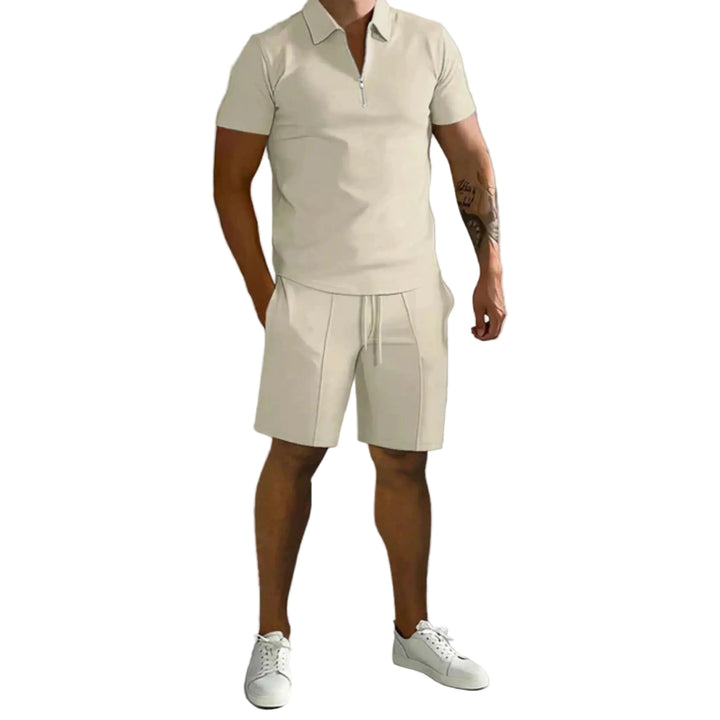 Polo pour Homme – Ensemble Polo Zippé Et Short