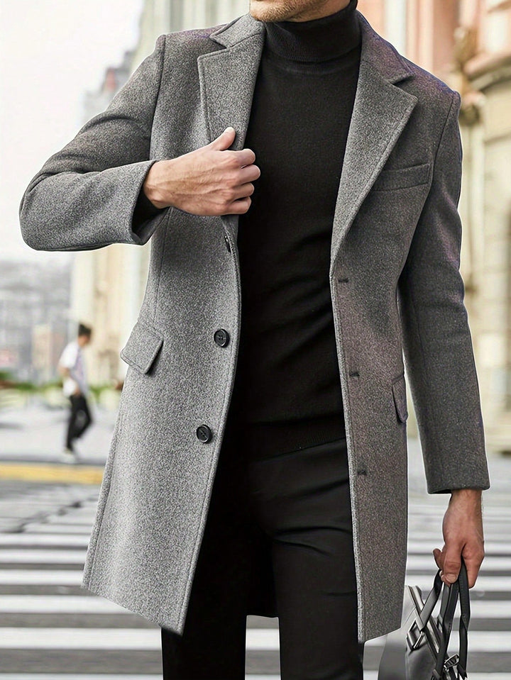 Manteau pour Homme – Manteau Chic Décontracté À Finition Chaude