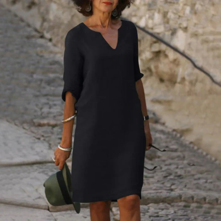 Robe Longue pour Femme – Robe À Col En V