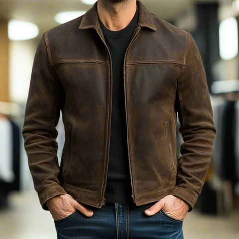 Veste pour Homme – Style Sobre pour la Mi-Saison au Quotidien