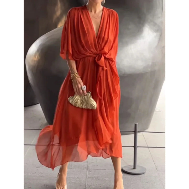 Robe pour Femme – Robe Longue À Ceinture