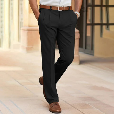 Pantalon Fluide pour Homme – Coupe Droite et Intemporelle pour Toutes les Occasions