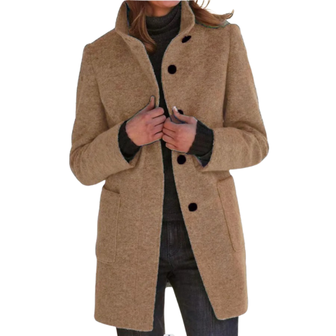 Manteau pour Femme – Coupe Nette pour la Saison Froide du Jour au Soir