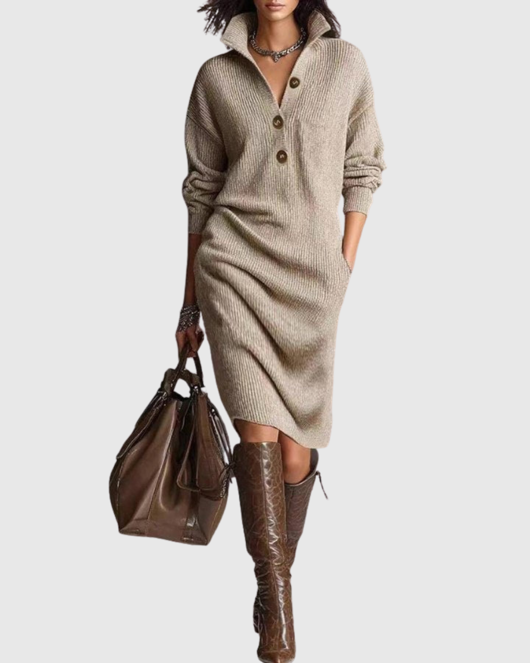 Robe Fluide pour Femme – Idéale La Saison Hivernale Et Un
