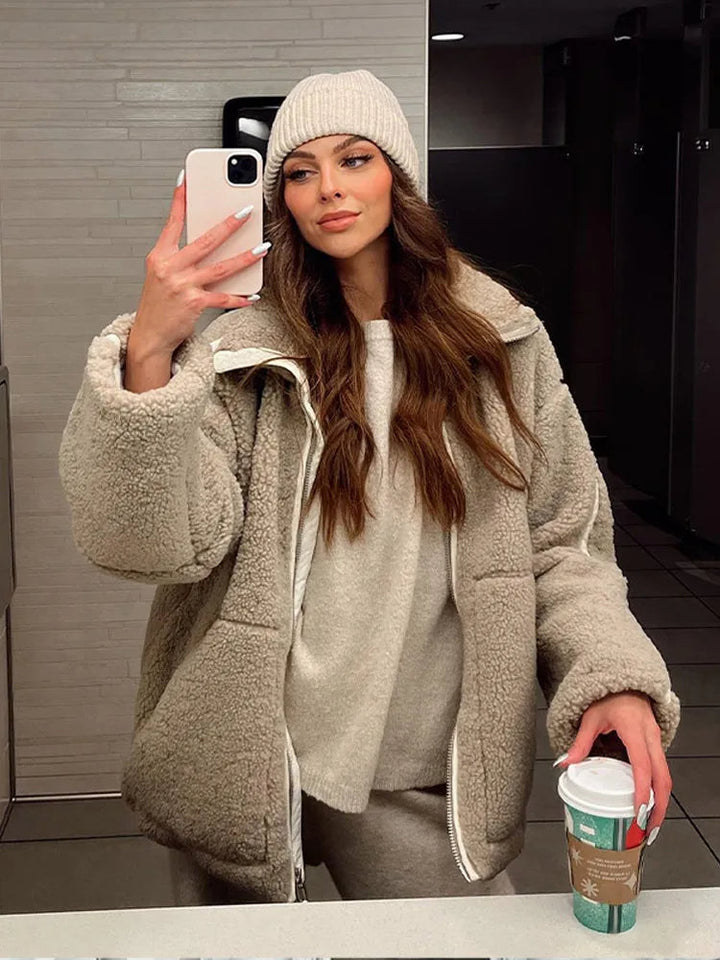 Manteau pour Femme – Manteau En Peluche Douillet