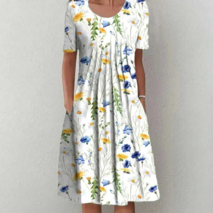 Robe Longue pour Femme – Robe D Été À Fleurs