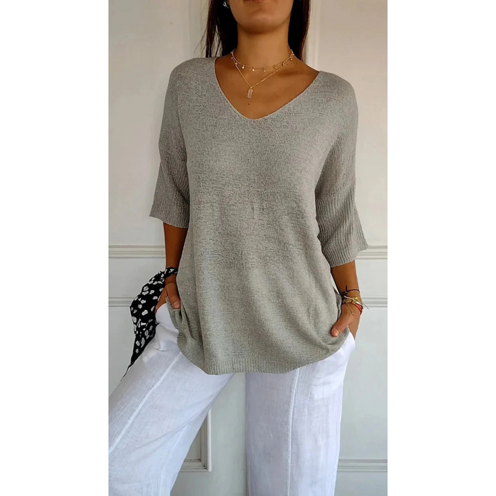 Maille pour Femme – Pull À Col En V