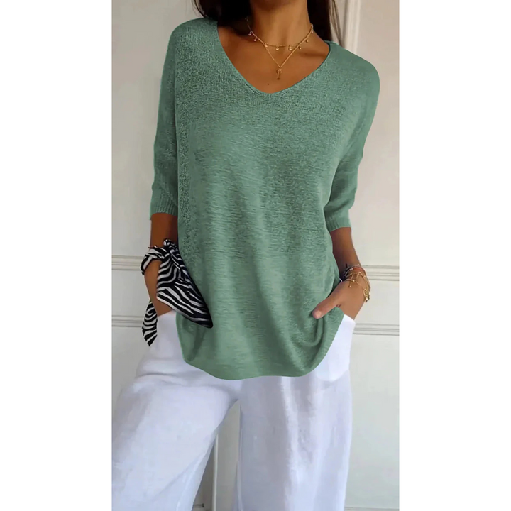 Maille pour Femme – Pull À Col En V