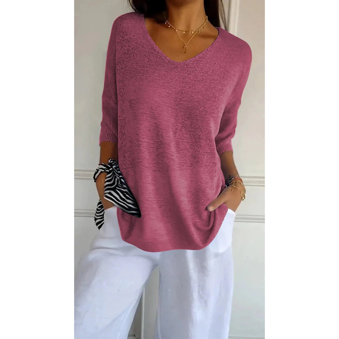 Maille pour Femme – Pull À Col En V