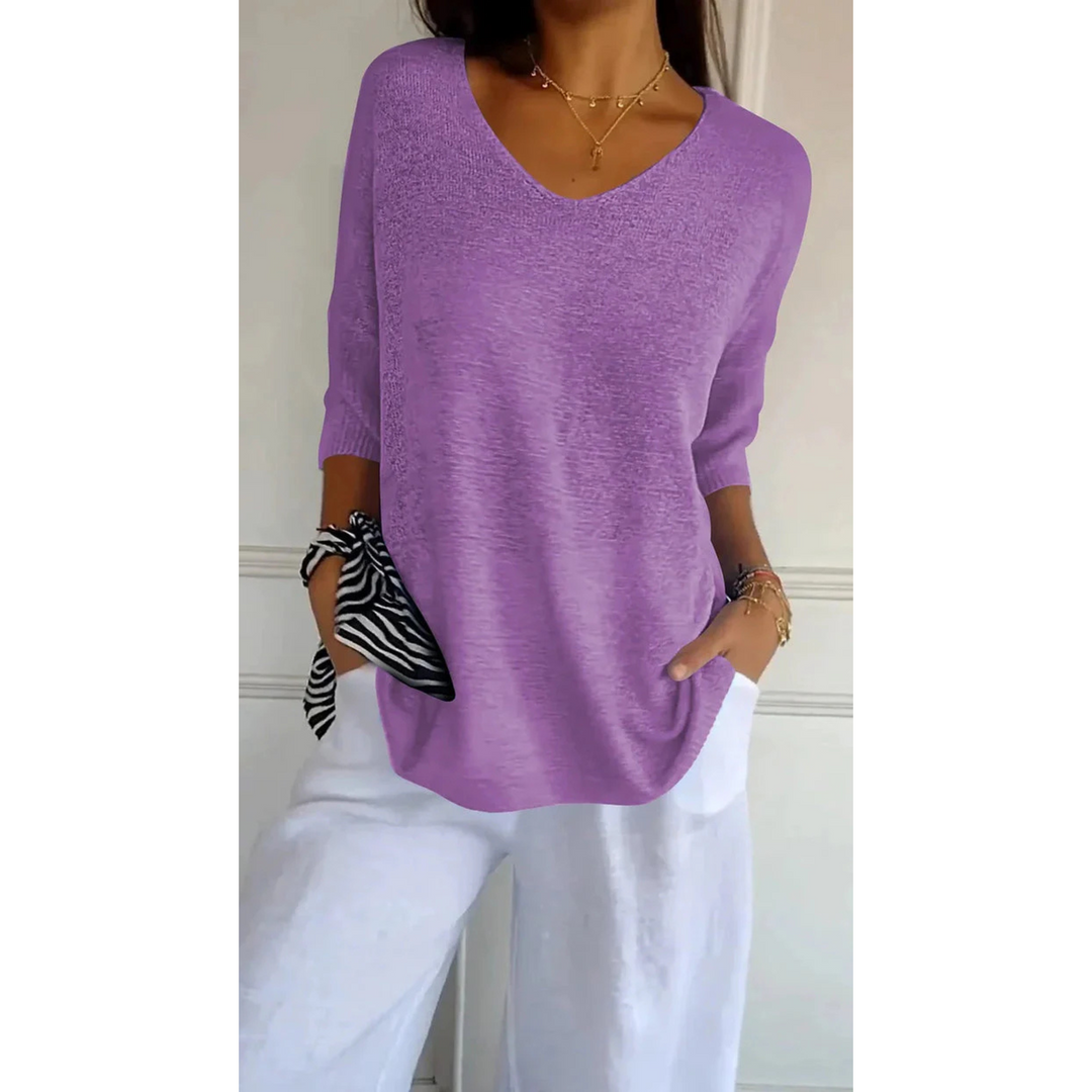 Maille pour Femme – Pull À Col En V
