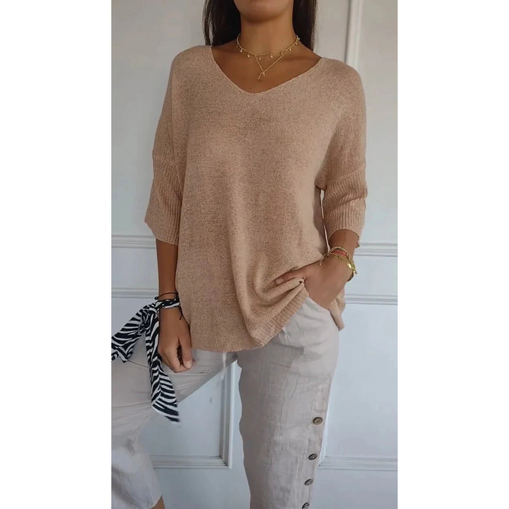 Maille pour Femme – Pull À Col En V