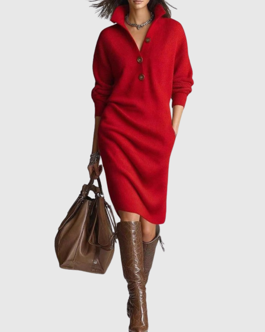 Robe Fluide pour Femme – Idéale La Saison Hivernale Et Un