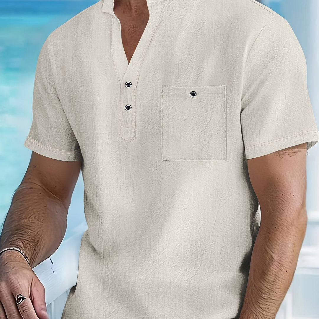 Chemise Structurée pour Homme – Chemise À Col Qipao