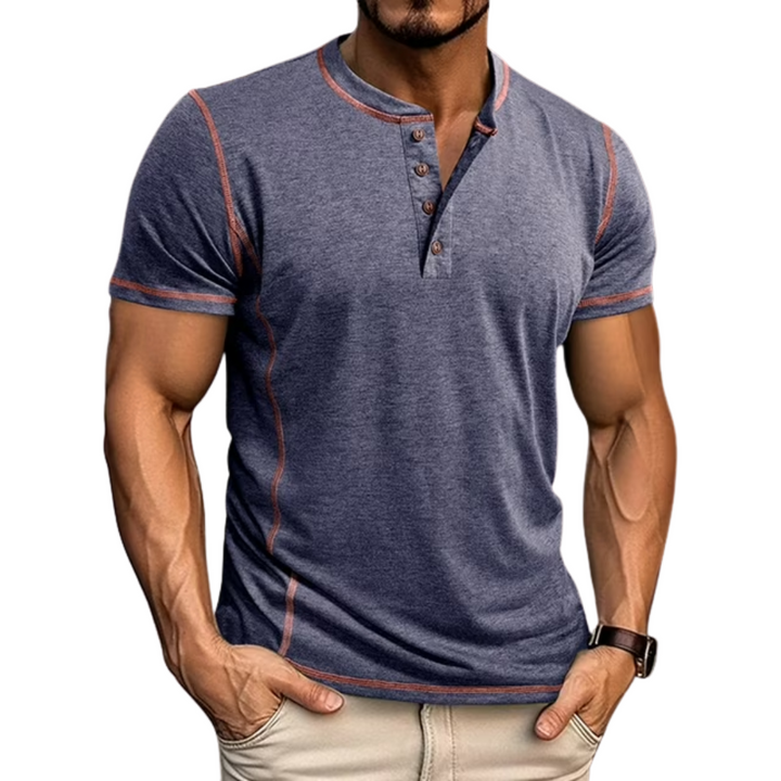 Chemise Structurée pour Homme – T Shirt Henley