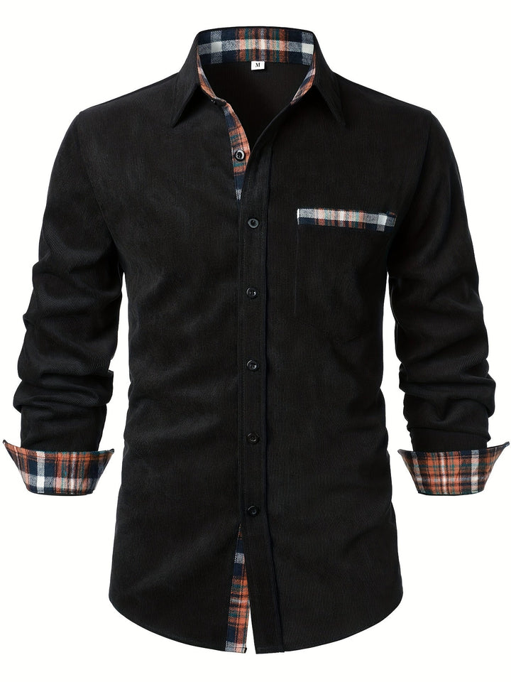 Chemise Structurée pour Homme – Chemise À Col Carré