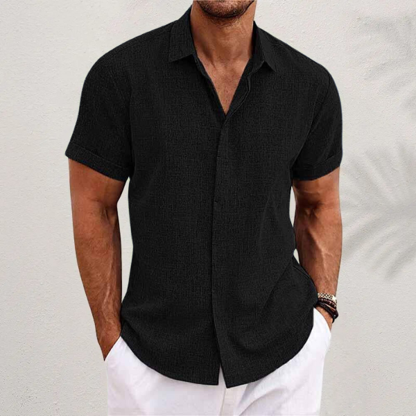 Chemise Structurée pour Homme – D Été Coupe Ajustée Moderne