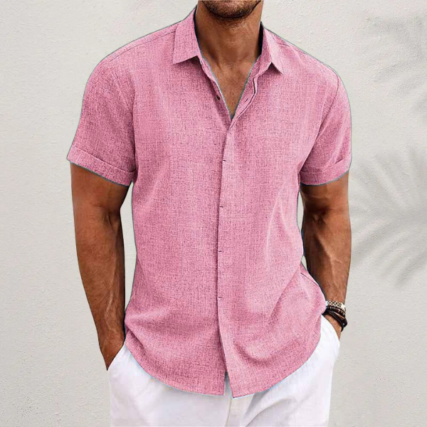 Chemise Structurée pour Homme – D Été Coupe Ajustée Moderne