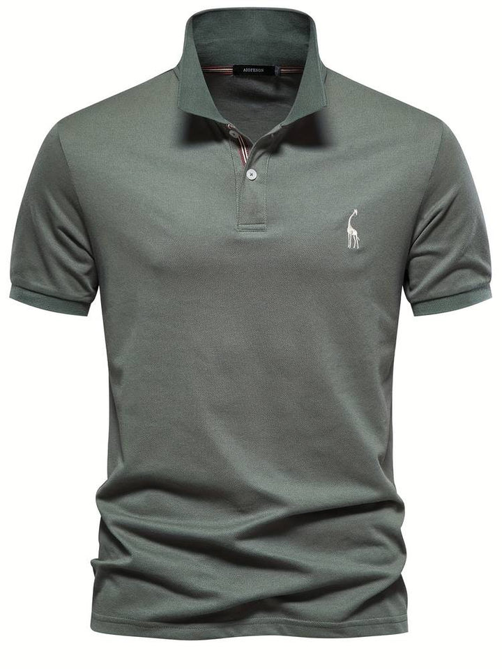Polo pour Homme – Coupe Slim Col À Rayures Contrastées