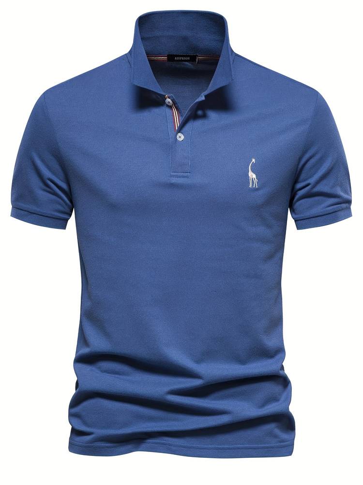 Polo pour Homme – Coupe Slim Col À Rayures Contrastées