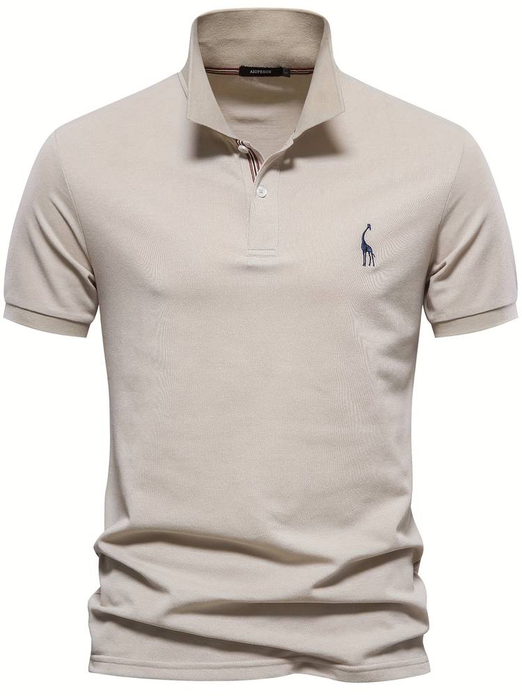 Polo pour Homme – Coupe Slim Col À Rayures Contrastées