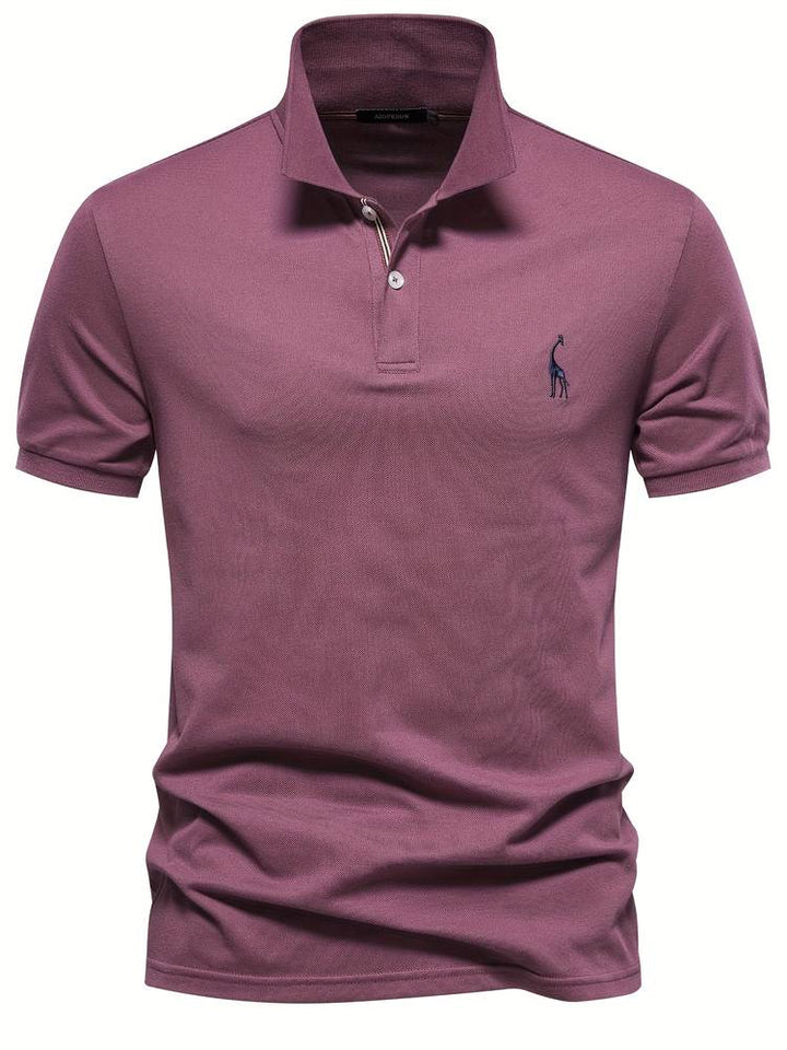 Polo pour Homme – Coupe Slim Col À Rayures Contrastées