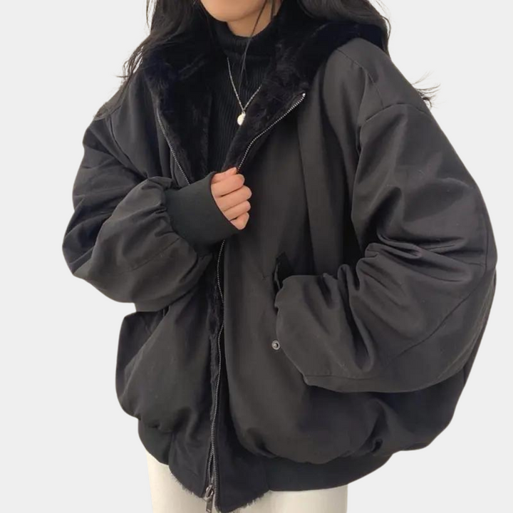 Manteau pour Femme – Manteau D Hiver Doublé Avec Capuche