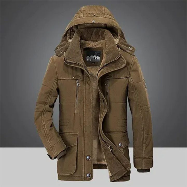 Veste pour Homme – Veste D Hiver Classique À Capuche