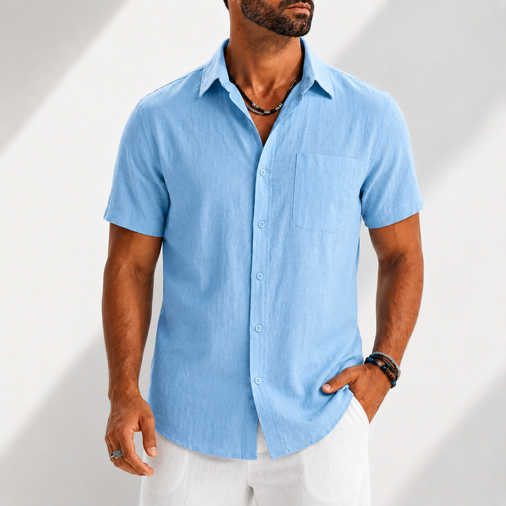 Chemise Structurée pour Homme – Chemise À Boutons Décontractée