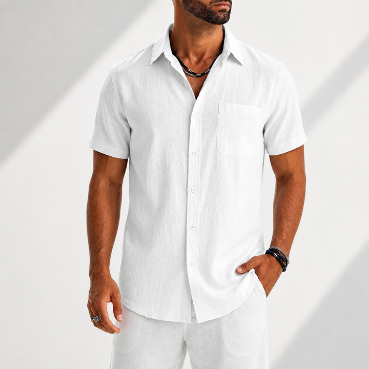 Chemise Structurée pour Homme – Chemise À Boutons Décontractée