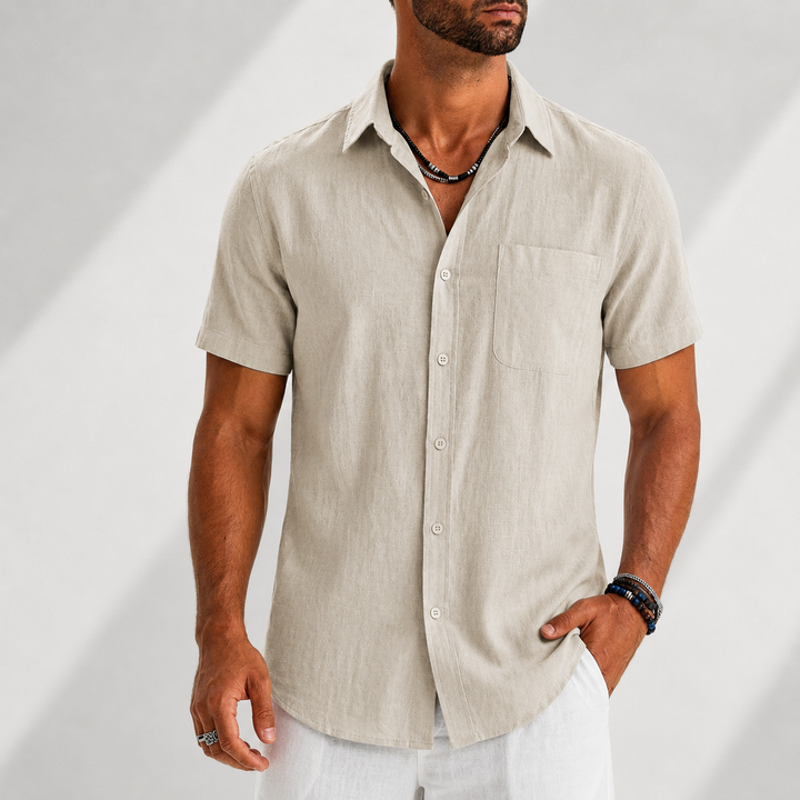 Chemise Structurée pour Homme – Chemise À Boutons Décontractée