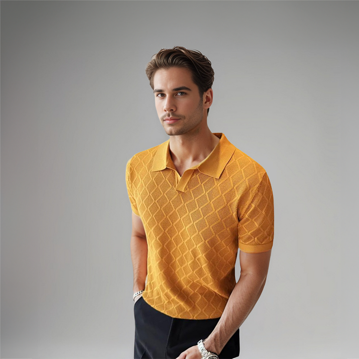 Polo pour Homme – Tricoté Col À Revers Moderne