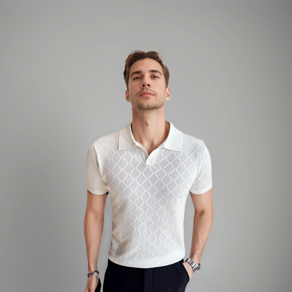 Polo pour Homme – Tricoté Col À Revers Moderne