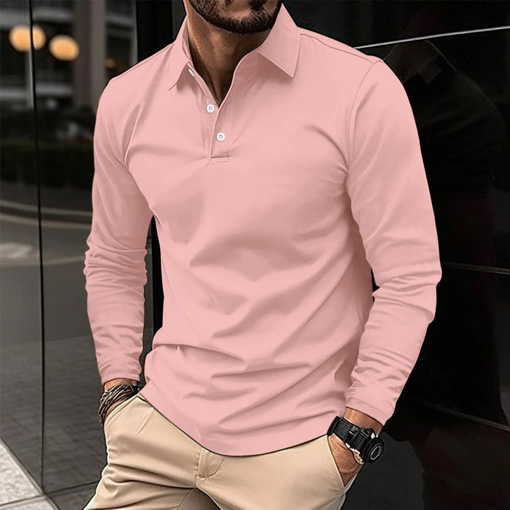 Polo pour Homme – Manches Longues Coupe Structurée Tendance