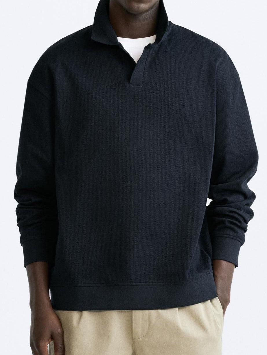 Polo pour Homme – Manches Longues Coupe Droite Moderne
