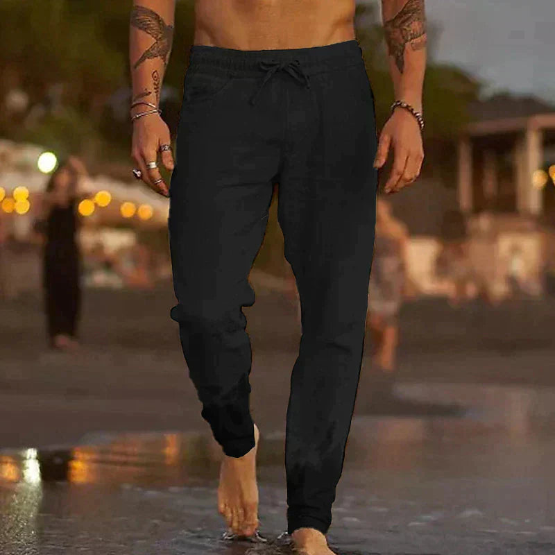 Pantalon Droit pour Homme – Pantalon D Été Décontracté