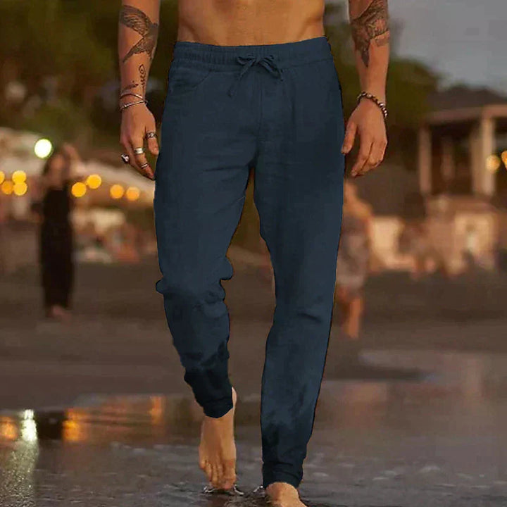 Pantalon Droit pour Homme – Pantalon D Été Décontracté