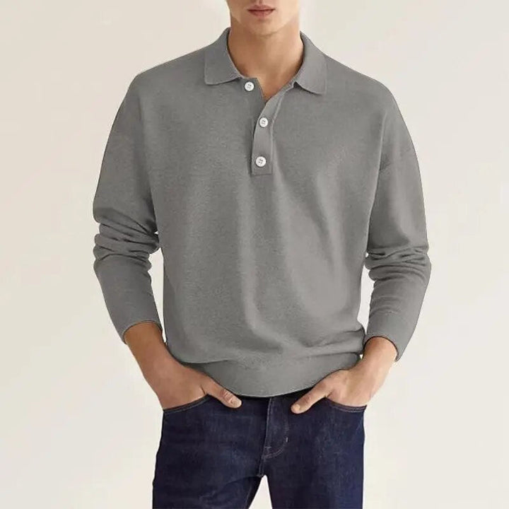 Polo pour Homme – Manches Longues Coupe Ajustée Moderne