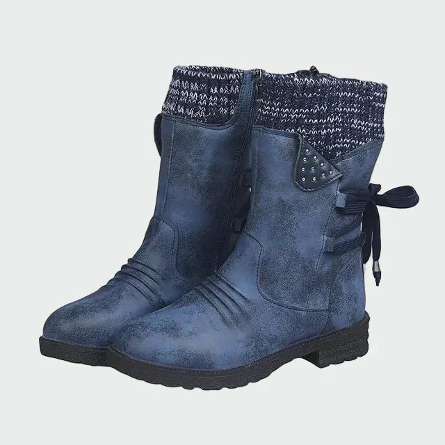 Maison Valmont™ | Bottines Urbaines en Daim Bleu