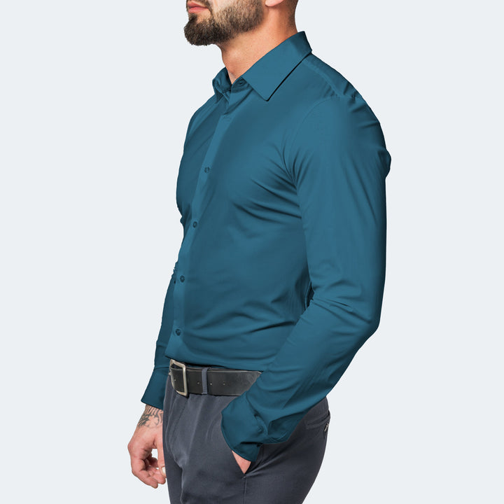 Chemise pour Homme – Stretch Manches Longues Tendance